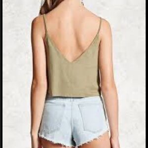 Forever 21 Olive Green Camisole Blouse